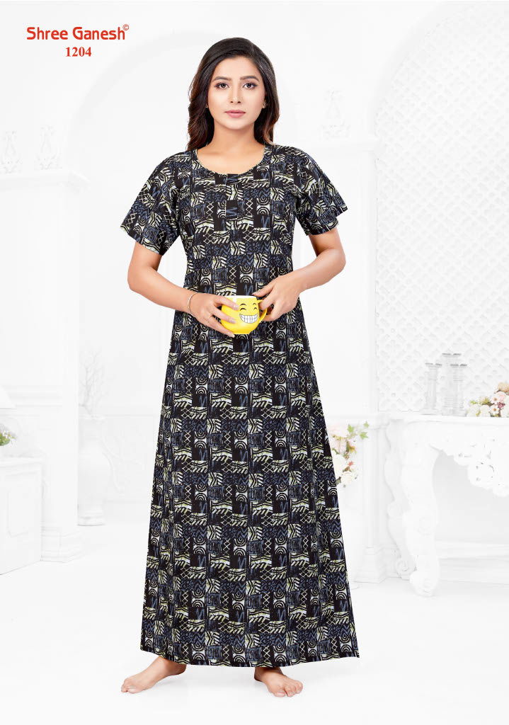 Kavya Vol 2 By Shree Ganesh Printed Cotton Nighty Wholesale Shop In Surat
